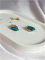 Серьги "Изящество бирюзы" (Б4) 19980