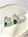 Серьги "Изумрудный восторг" 20050
