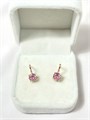 Серьги "Родолитовые огоньки" 20057