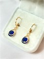 Серьги "Сапфировая роса" (А6) 20164
