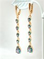 Серьги "Роскошный турмалин" 20222