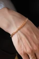 Набор цепь+браслет "Косичка" 0,6 см (Ж2) 5634