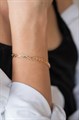 Набор цепь+браслет "Косичка" 0,6 см (Ж2) 5634