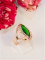 Кольцо "Изумрудный цветок" 13437