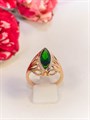 Кольцо "Изумрудный цветок" 13437