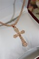 Крестик из дубайского золота "Вера" - фото 91619