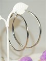 Серьги-кольца "Мерцание серебра" 6,0 см  (А9) - фото 92588