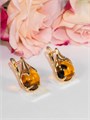 Серьги "Огненный янтарь" (Б2) 11928