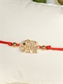 Красная нить "Слон на удачу" (Золото) 13825