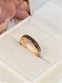 Кольцо из дубайского золота "Спаси и сохрани" 13968