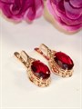 Серьги "Благородный гранат" (Б1) 14070