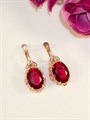 Серьги "Благородный гранат" (Б1) 14070