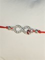 Красная нить "Талисман удачи" (серебро) (И1) - фото 97512