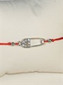 Красная нить "Булавка" (серебро) - фото 97526