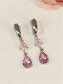 Серьги   "Розовый вечер " (А11) 11937 Серьги   "Розовый вечер " (А11) 11937