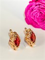 Серьги "Царский гранат" (Б4) 14152