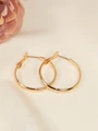 Серьги-кольца "Золото Африки" 3,0 см (Д6) 14175