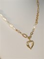 Колье "Сердце с жемчугом" (В10) 14288