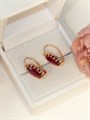 Серьги "Гранатовый стиль" (Б2) 14316 - фото 99408
