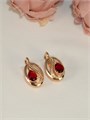 Серьги "Рубиновая песня" (Б2) 12473